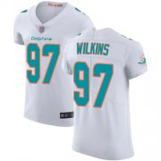 Wholesale Cheap Nike Dolphins #97 Christian Wilkins White Men's Stitched NFL Vapor Untouchable Elite Jersey