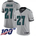 Wholesale Cheap Nike Eagles #27 Malcolm Jenkins Silver Men's Stitched NFL Limited Inverted Legend 100th Season Jersey