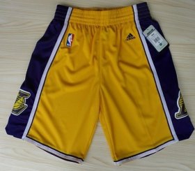 Wholesale Cheap Los Angeles Lakers Yellow Short