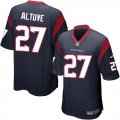Wholesale Cheap Nike Texans #27 Jose Altuve Navy Blue Team Color Youth Stitched NFL Elite Jersey