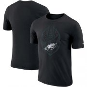 Wholesale Cheap Men's Philadelphia Eagles Nike Black Fan Gear Icon Performance T-Shirt