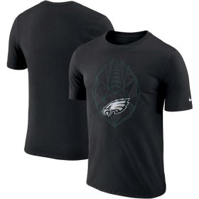 Wholesale Cheap Men\'s Philadelphia Eagles Nike Black Fan Gear Icon Performance T-Shirt