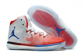 Wholesale Cheap Men\'s Air Jordan 31 Shoes White/red-blue