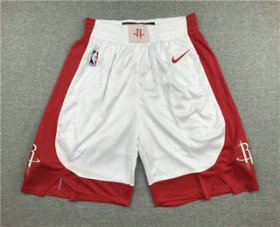 Wholesale Cheap Men\'s Houston Rockets New White 2019 Nike Swingman Stitched NBA Shorts
