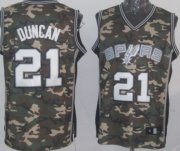 Wholesale Cheap San Antonio Spurs #21 Tim Duncan Camo Fashion Jersey