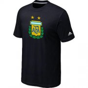 Wholesale Cheap Adidas Argentina 2014 World Short Sleeves Soccer T-Shirt Black