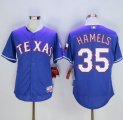 Wholesale Cheap Rangers #35 Cole Hamels Blue Cool Base Stitched MLB Jersey