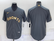 Wholesale Men's Toronto Blue Jays Blank Grey 2022 All Star Stitched Cool Base Nike Jersey
