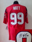 Wholesale Cheap Nike Texans #99 J.J. Watt Red Alternate Men's Stitched NFL Elite Autographed Jersey
