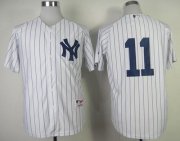 Wholesale Cheap Yankees #11 Brett Gardner White Stitched MLB Jersey