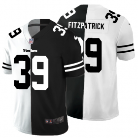 Cheap Pittsburgh Steelers #39 Minkah Fitzpatrick Men\'s Black V White Peace Split Nike Vapor Untouchable Limited NFL Jersey