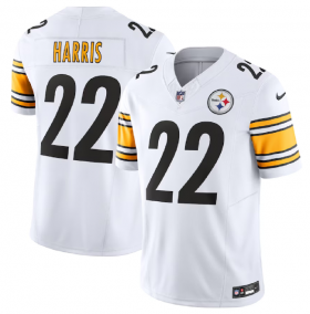 Wholesale Cheap Men\'s Pittsburgh Steelers #22 Najee Harris White 2023 F.U.S.E. Vapor Untouchable Limited Football Stitched Jersey