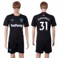 Wholesale Cheap West Ham United #31 Fernandes Away Soccer Club Jersey