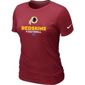 Wholesale Cheap Women\'s Nike Washington Redskins Critical Victory NFL T-Shirt Red