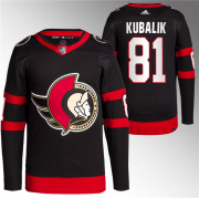 Wholesale Cheap Men's Ottawa Senators #81 Dominik Kubalik Black Premier Breakaway Stitched Jersey