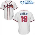 Wholesale Cheap Braves #19 Shane Greene White New Cool Base Stitched MLB Jersey