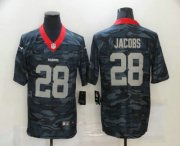 Wholesale Cheap Men's Las Vegas Raiders #28 Josh Jacobs 2020 Camo Limited Stitched Nike NFL Jersey