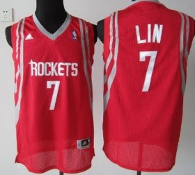 Wholesale Cheap Houston Rockets #7 Jeremy Lin Red Swingman Jersey