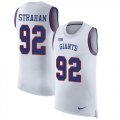 Wholesale Cheap Nike Giants #92 Michael Strahan White Men's Stitched NFL Limited Rush Tank Top Jersey