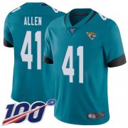 Wholesale Cheap Nike Jaguars #41 Josh Allen Teal Green Alternate Men's Stitched NFL 100th Season Vapor Limited Jersey