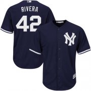 Wholesale Cheap Yankees #42 Mariano Rivera Navy blue Cool Base Stitched Youth MLB Jersey