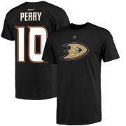 Wholesale Cheap Anaheim Ducks #10 Corey Perry Reebok Name & Number T-Shirt Black