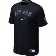 Wholesale Cheap Boston Red Sox Nike Short Sleeve Practice MLB T-Shirt Black