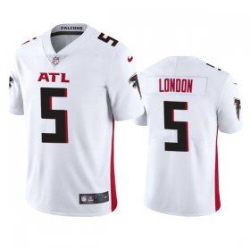 Wholesale Cheap Men\'s Atlanta Falcons #5 Drake London White Vapor Untouchable Limited Stitched Jersey
