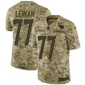 Wholesale Cheap Nike Titans #77 Taylor Lewan Camo Men\'s Stitched NFL Limited 2018 Salute To Service Jersey