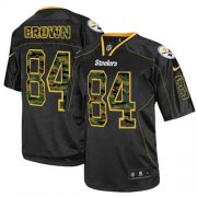 Wholesale Cheap Nike Steelers #84 Antonio Brown Black Men's Stitched NFL Elite Camo Fashion Jersey