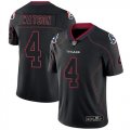 Wholesale Cheap Nike Texans #4 Deshaun Watson Lights Out Black Men's Stitched NFL Limited Rush Jersey