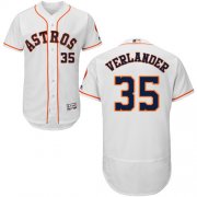 Wholesale Cheap Astros #35 Justin Verlander White Flexbase Authentic Collection Stitched MLB Jersey