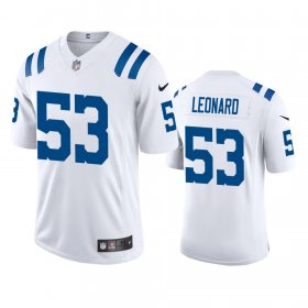 Wholesale Cheap Indianapolis Colts #53 Darius Leonard Men\'s Nike White 2020 Vapor Limited Jersey