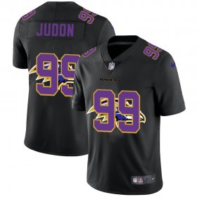 Wholesale Cheap Baltimore Ravens #99 Matthew Judon Men\'s Nike Team Logo Dual Overlap Limited NFL Jersey Black