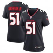 Cheap Women's Houston Texans #51 Will Anderson Jr. Navy 2024 Stitched Jersey