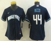 Wholesale Cheap women's chicago cubs #44 anthony rizzo navy blue 2021 city connect stitched mlb cool base nike jersey