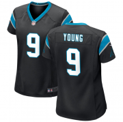 Wholesale Cheap Women's Carolina Panthers #9 Bryce Young Black Stitched Game Jersey(Run Small)