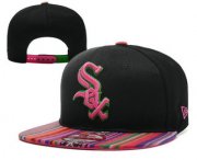 Wholesale Cheap MLB Chicago White Sox Snapback Ajustable Cap Hat 4