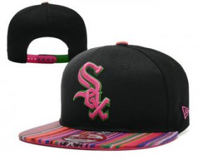 Wholesale Cheap MLB Chicago White Sox Snapback Ajustable Cap Hat 4