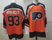 Wholesale Cheap Men's Philadelphia Flyers #93 Jakub Voracek Orange Adidas 2020-21 Stitched NHL Jersey
