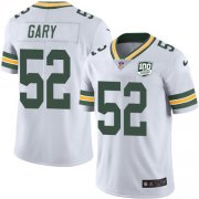 Wholesale Cheap Nike Packers #52 Rashan Gary White Youth 100th Season Stitched NFL Vapor Untouchable Limited Jersey