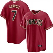 Men's Arizona Diamondbacks #7 Corbin Carroll Red Cool Base Stitched Baseball Jersey