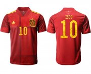 Wholesale Cheap Men 2021 Europe Spain home AAA version 10 soccer jerseys
