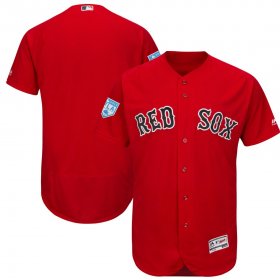 Wholesale Cheap Red Sox Blank Red 2019 Spring Training Flex Base Stitched MLB Jersey