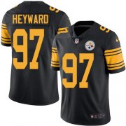 Wholesale Cheap Nike Steelers #97 Cameron Heyward Black Youth Stitched NFL Limited Rush Jersey