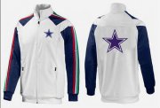 Wholesale Cheap NFL Dallas Cowboys Team Logo Jacket White_2