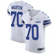 Wholesale Cheap Nike Cowboys #70 Zack Martin White Men's Stitched With Established In 1960 Patch NFL New Elite Jersey