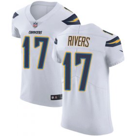 Wholesale Cheap Nike Chargers #17 Philip Rivers White Men\'s Stitched NFL Vapor Untouchable Elite Jersey