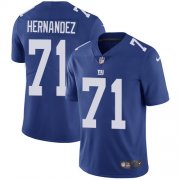 Wholesale Cheap Nike Giants #71 Will Hernandez Royal Blue Team Color Men's Stitched NFL Vapor Untouchable Limited Jersey