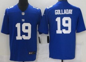 Wholesale Cheap Men\'s New York Giants #19 Kenny Golladay Blue 2021 Vapor Untouchable Stitched NFL Nike Limited Jersey
